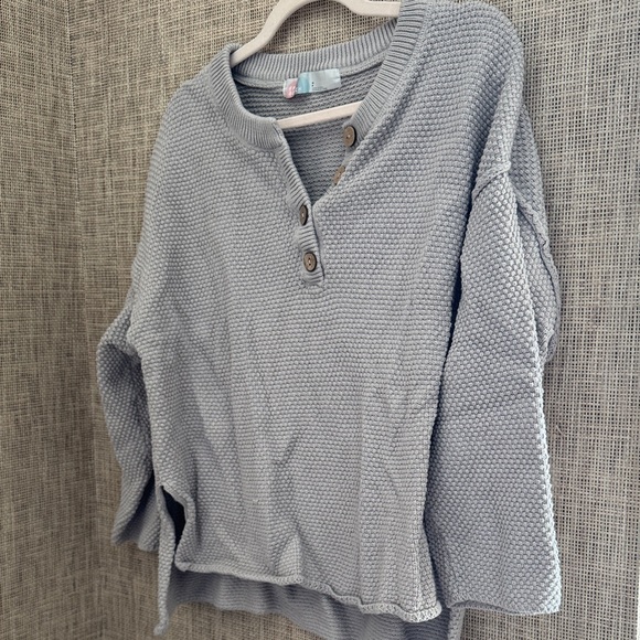 Free People Textured Gray Jumpsuit - Picture 2 of 4